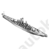Kép 3/5 - Piececool USS Missouri 3d fém makett szett