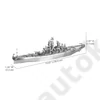 Kép 5/5 - Piececool USS Missouri 3d fém makett szett