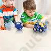Kép 4/4 - Mesefigurás elemes távirányítós autó kicsiknek - rendőrös cartoon car