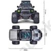 Kép 6/7 - Nagysebességű masszív távirányítós Pickup versenyautó 35 km/h BG1525 Warrior arany