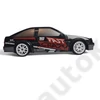 Kép 2/5 - HB-SC24A-07 Mini Toyota AE86 drift beltéri távirányítós autó 18cm fekete