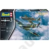 Kép 1/7 - Revell 1:72 Bf109 G-10 & Spitfire Mk. V Combat Set repülő makett