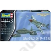 Kép 2/7 - Revell 1:72 Messerschmitt Me262 & P-51B Mustang Combat Set repülő makett