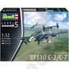 Kép 2/7 - REV-4961 Revell 1:32 Messerscmitt Bf110 C-2/C7 repülő makett
