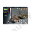 Kép 2/7 - Revell 1:76 Char B.1 bis + Renault FT.17 tank makett