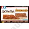 Kép 1/4 - Tamiya 1:48 Diorama-Set Brick Wall and Sandbag diorama makettkészlet