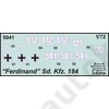 Kép 6/6 - Zvezda 1:72 "Ferdinand" Sd. Kfz. 184 German Tank Destroyer Snap-Fit