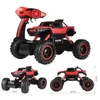 Kép 2/3 - Nagyméretű távirányítós sziklamászó világítással Rock Crawler 4WD Hummer piros