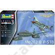 Revell 1:72 Messerschmitt Me262 & P-51B Mustang Combat Set Revell 1:72 Messerschmitt Me262 & P-51B Mustang Combat Set