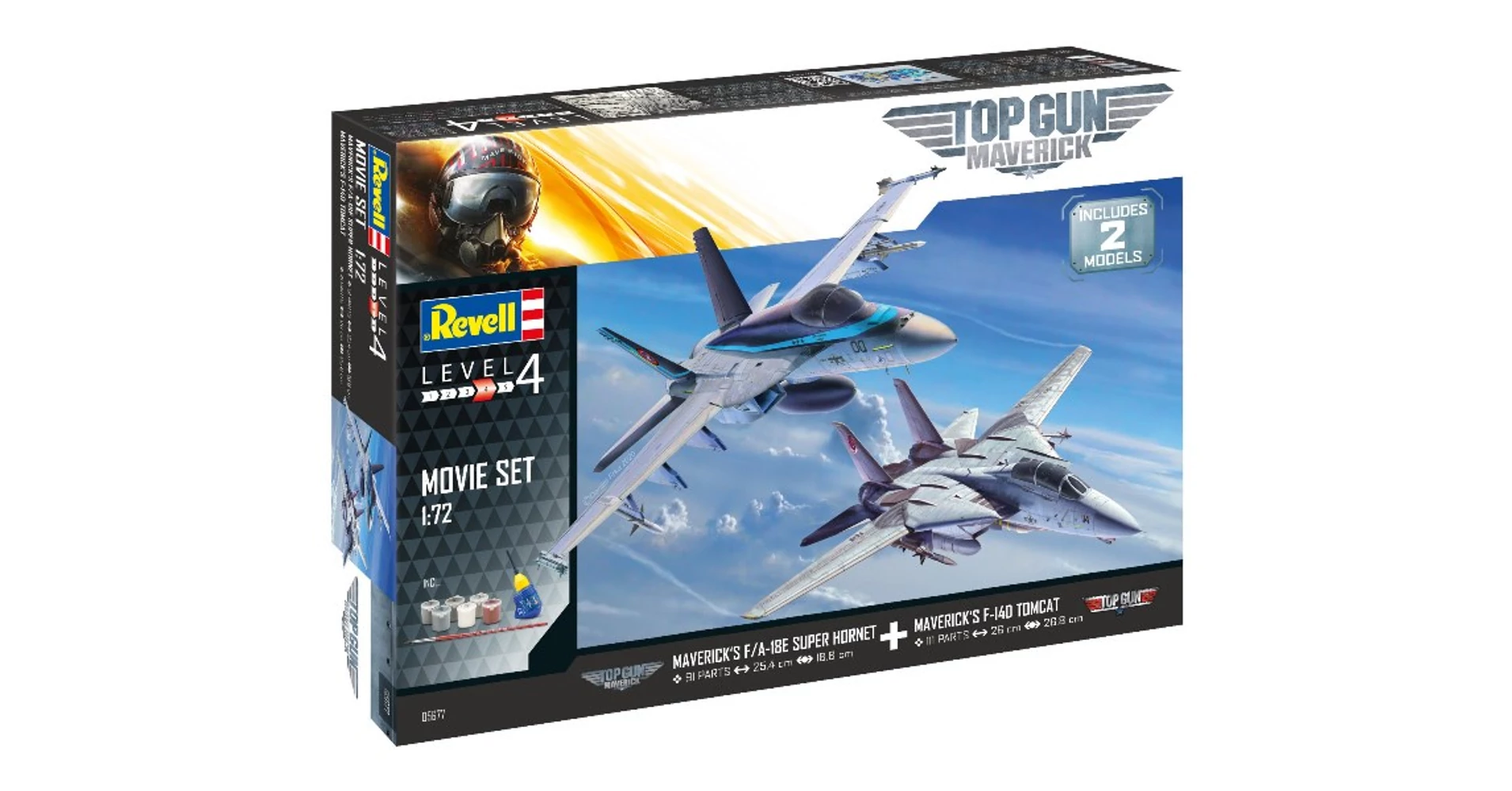 Revell 1:72 Maverick's F/A-18E Super Hornet, F-14D Tomcat Top Gun
