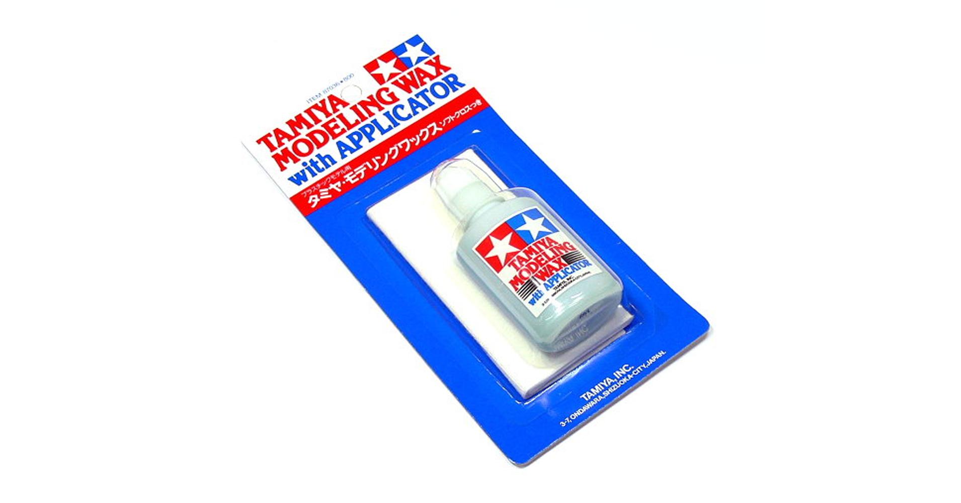 Tamiya Modeling Wax w/ Applicator folyékony modellwax kendővel MAKETT