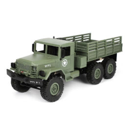 Élethű katonai távirányítós teherautó 35cm WPL B16 zöld