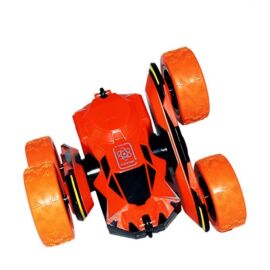 Átfordulós kaszkadőr távirányítós autó 15cm Atom Max narancs