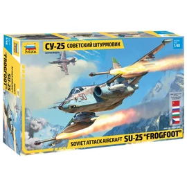Zvezda 1:48 SU-25 "Frogfoot" Soviet Attack Aircraft repülő makett