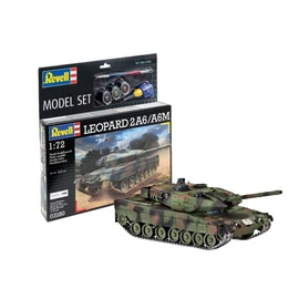 REV-63180 Revell 1:72 Leopard 2A6/A6M tank makett SET