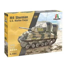 ITA-6583 Italeri 1:35 M4A2 U.S. Marine Corps tank makett