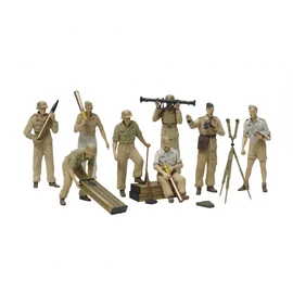 Tamiya 1:35 Africa Luftwaffe Art Crew figurakészlet makett
