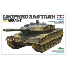 Tamiya 1:35 BW KPz Leopard 2 A6 (3) Ukr. tank makett