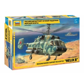 Zvezda 1:72 Russian Marine Support Helicopter "Helix B"