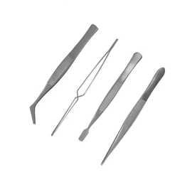 Modelcraft 4 darabos rozsdamentes acél csipeszkészlet
