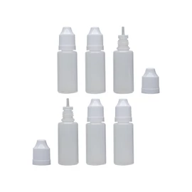 Muanyag 6 darab cseppentos palack 15ml-es
