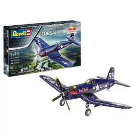 REV-5641 Revell 1:48 Gift Set F4U-4 Corsair: Flying Bulls 25th anniversary makett repülo