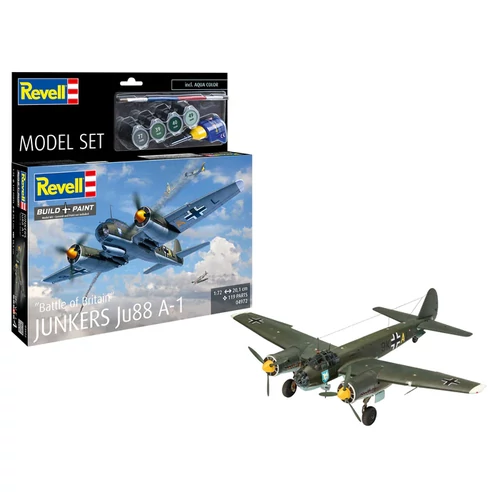 REV-64972 Revell 1:72 Junkers Ju88 A-1 "Battle of Britain" makett szett