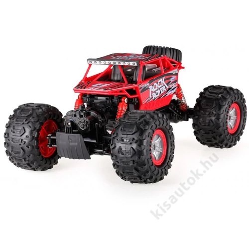 Vízálló távirányítós sziklamászó autó 4WD Rock Rover 34cm piros
