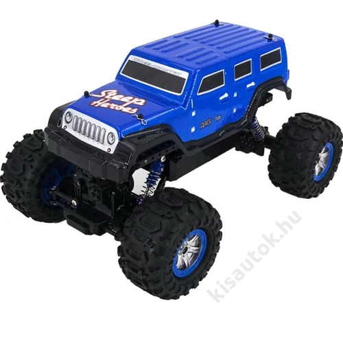 Vízálló távirányítós sziklamászó autó 4WD Steep 34cm kék