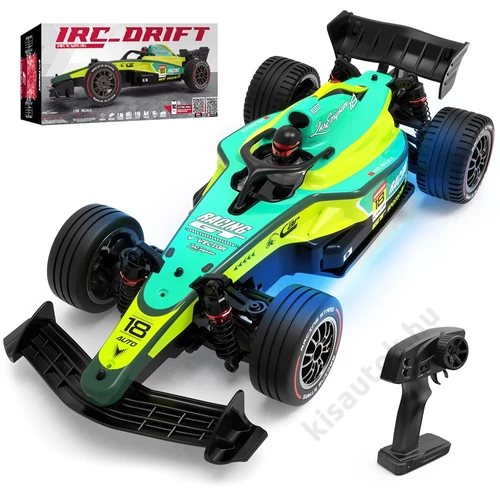 ENOZE-9009 nagyméretű F1 RC versenyautó, 30km/h, finomszabályozós, (RTR) zöld