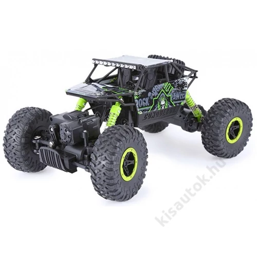 Sziklamászó gyerek távirányítós autó 4WD Rock Crawler 28cm zöld