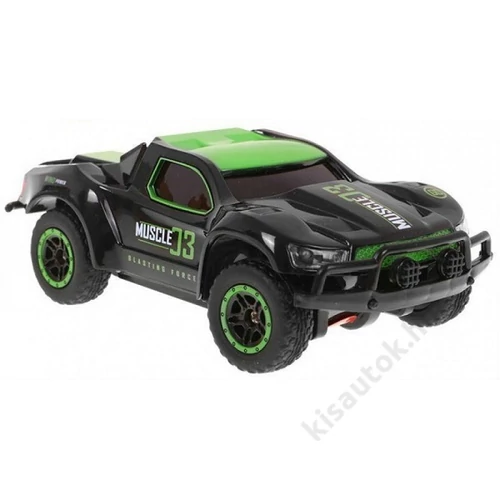Mini rally kül- és beltéri távirányítós autó 15cm Muscle zöld-szürke