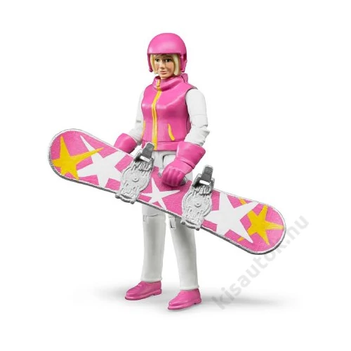 Bruder Bworld Női snowbordos kiegészítőkkel