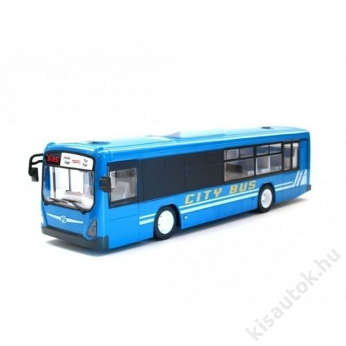 Távirányítós busz nyitható ajtóval hanggal lámpával 33cm E635-003 kék