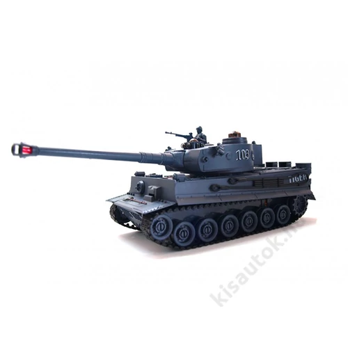 ZEGAN Tiger 1 távirányítós tank infra lövéssel 1/28 szürke