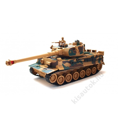 ZEGAN Tiger 1 távirányítós tank infra lövéssel 1/28 terepszínű