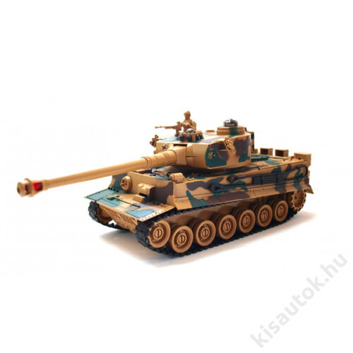 ZEGAN Tiger 1 távirányítós tank infra lövéssel 1/28 terepszínű