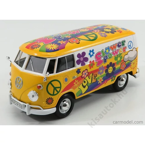 MOTOR-MAX - 1/24 - VOLKSWAGEN T1 TYPE 2 VAN FLOWER POWER 1962