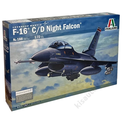 Italeri 1:72 F-16 C/D Night Falcon makett repülo
