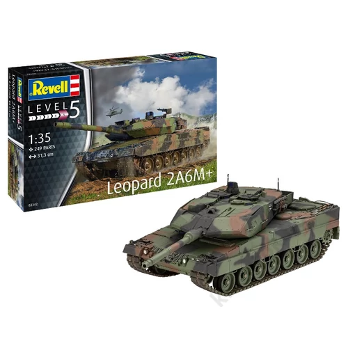 Revell 1:35 Leopard 2A6M+ tank makett