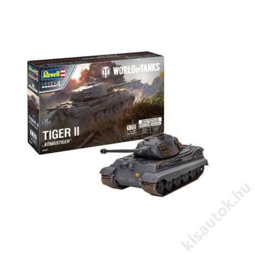 Revell 1:72 Tiger II "Königstiger" World of Tanks tank makett