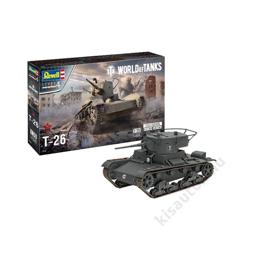 Revell 1:35 T-26 World of Tanks tank makett