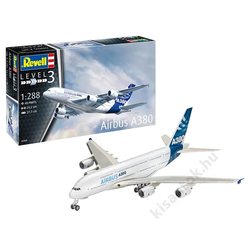 REV-3808 Revell 1:288 Airbus A380 repülő makett