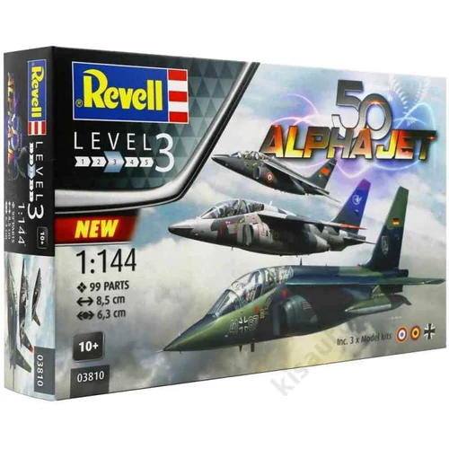 REV-3810 Revell 1:144 Alpha Jet 50th Anniversary repülő makett