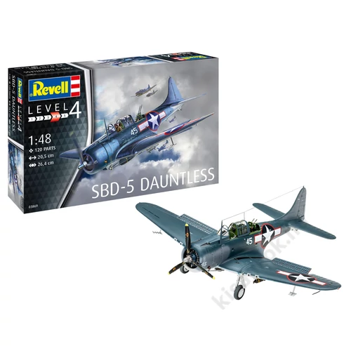 Revell 1:48 SBD-5 Dauntless repülő makett