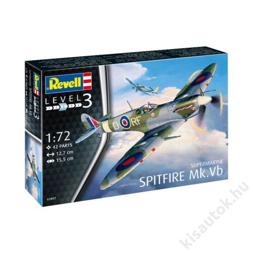 Revell 1:72 Supermarine Spitfire Mk. Vb repülő makett