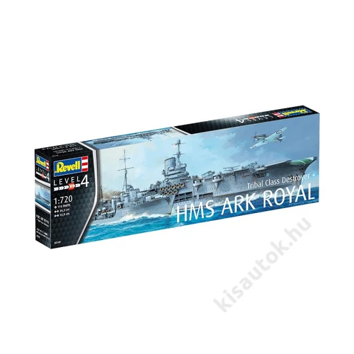 Revell 1:720 HMS Ark Royal + Tribal Class Destroyer F75 Eskimo hajó makett