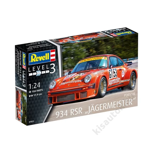 Revell 1:24 Porsche 934 RSR "Jägermeister" autó makett