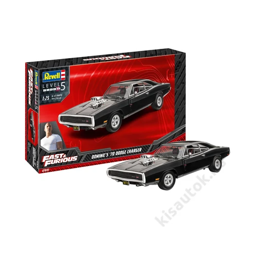Revell 1:25 Fast & Furious Dominic's 1970 Dodge Charger autó makett