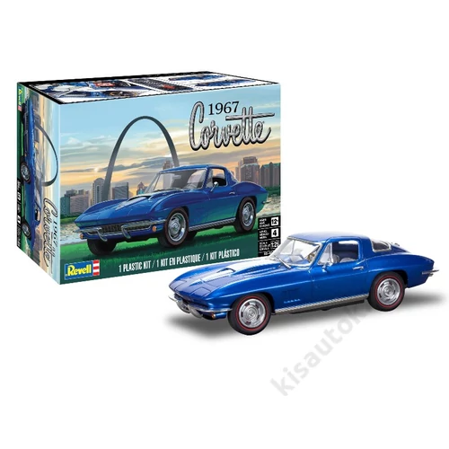 Revell 1:25 1967 Corvette Sting Ray Sport Coupe 2N1 makett autó